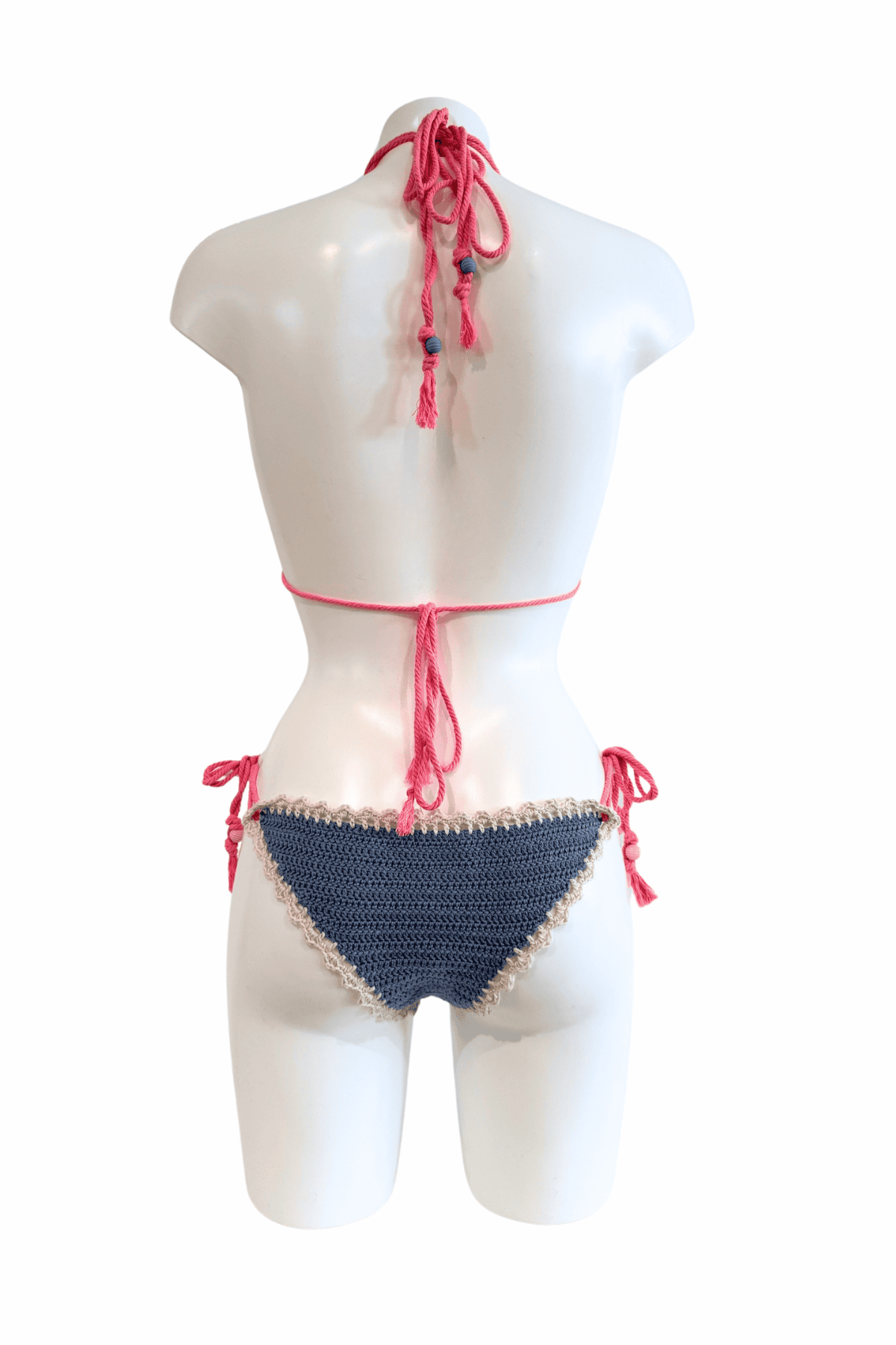 Unicorn luxury crochet bikini, designed and handmade in Switzerland by RA LIVING – exclusive designer beachwear and swimwear for a stylish summer look.