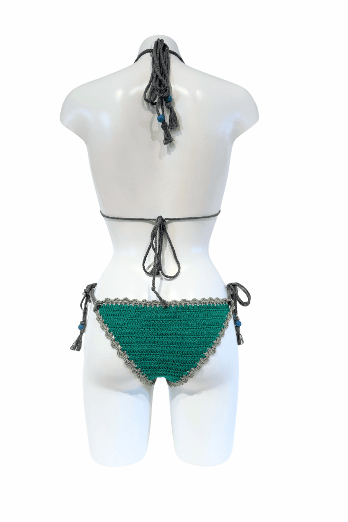 Sehorse luxury crochet bikini, designed and handmade in Switzerland by RA LIVING – exclusive designer beachwear and swimwear for a stylish summer look.