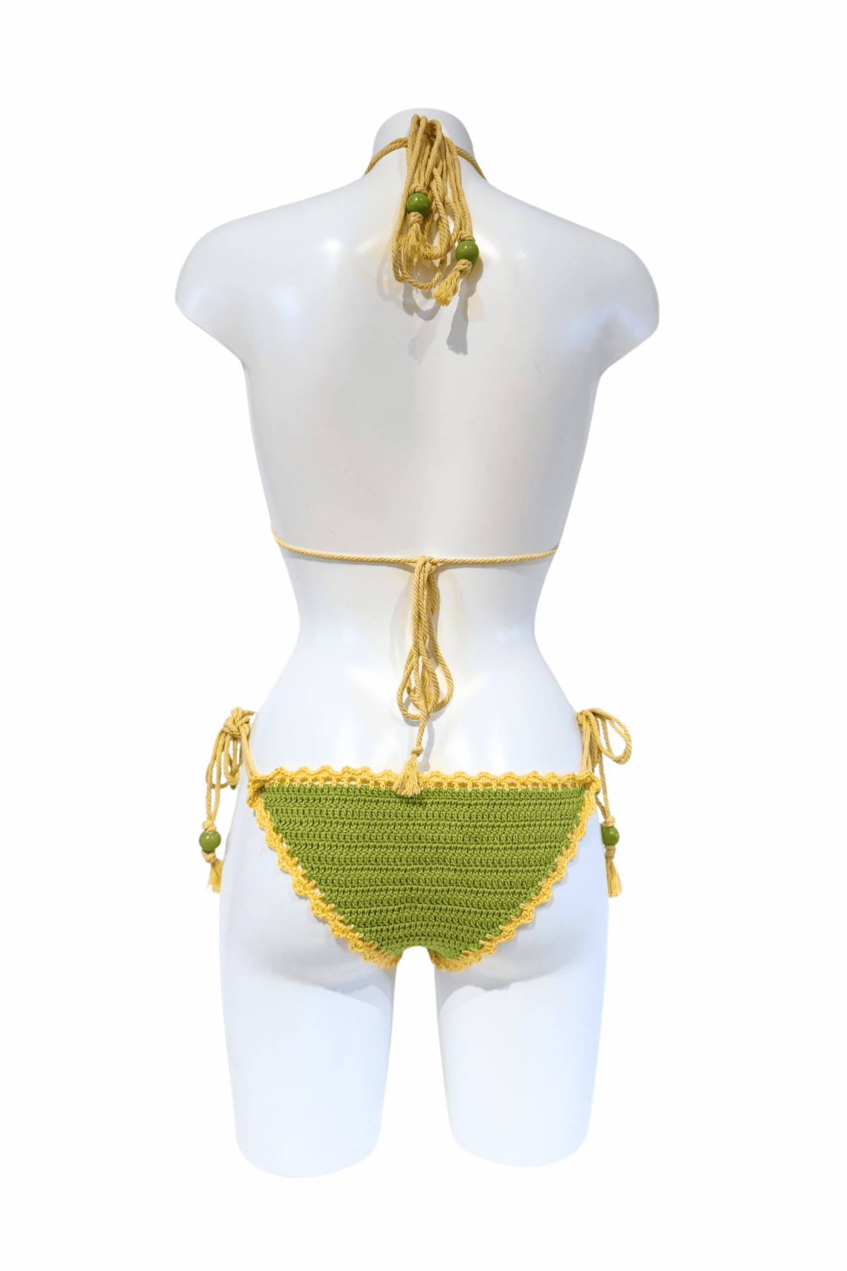 Butterfly luxury crochet bikini, designed and handmade in Switzerland by RA LIVING – exclusive designer beachwear and swimwear for a stylish summer look.