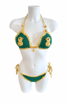 Ducklings luxury crochet bikini, designed and handmade in Switzerland by RA LIVING – exclusive designer beachwear and swimwear for a stylish summer look.